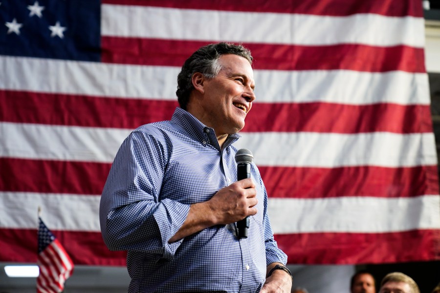 FILE - David McCormick, a Republican candidate for U.S. Senate in Pennsylvania, speaks during a campaign stop in Lititz, Friday, May 13, 2022. Republicans trying to recapture the U.S. Senate majority have the candidate they want in Pennsylvania. Now they just need David McCormick to run.(AP Photo/Matt Rourke, File)