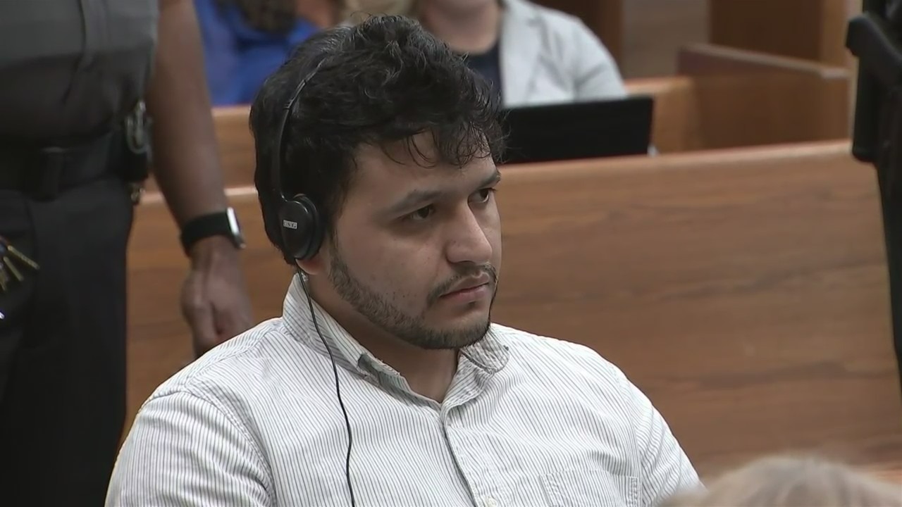 Jose Ibarra, the man accused of killing Georgia nursing student Laken Riley, in court on Aug. 2, 2024.