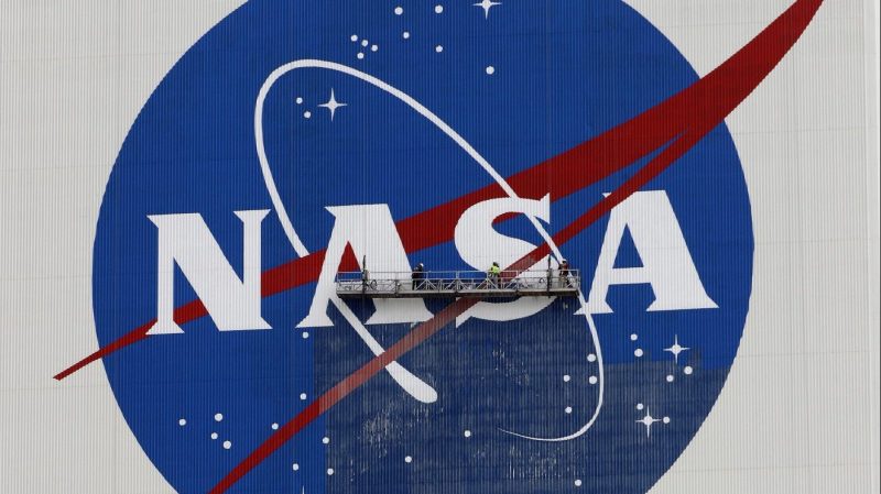 The NASA logo is depicted.