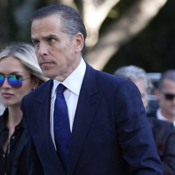 Hunter Biden and his wife.