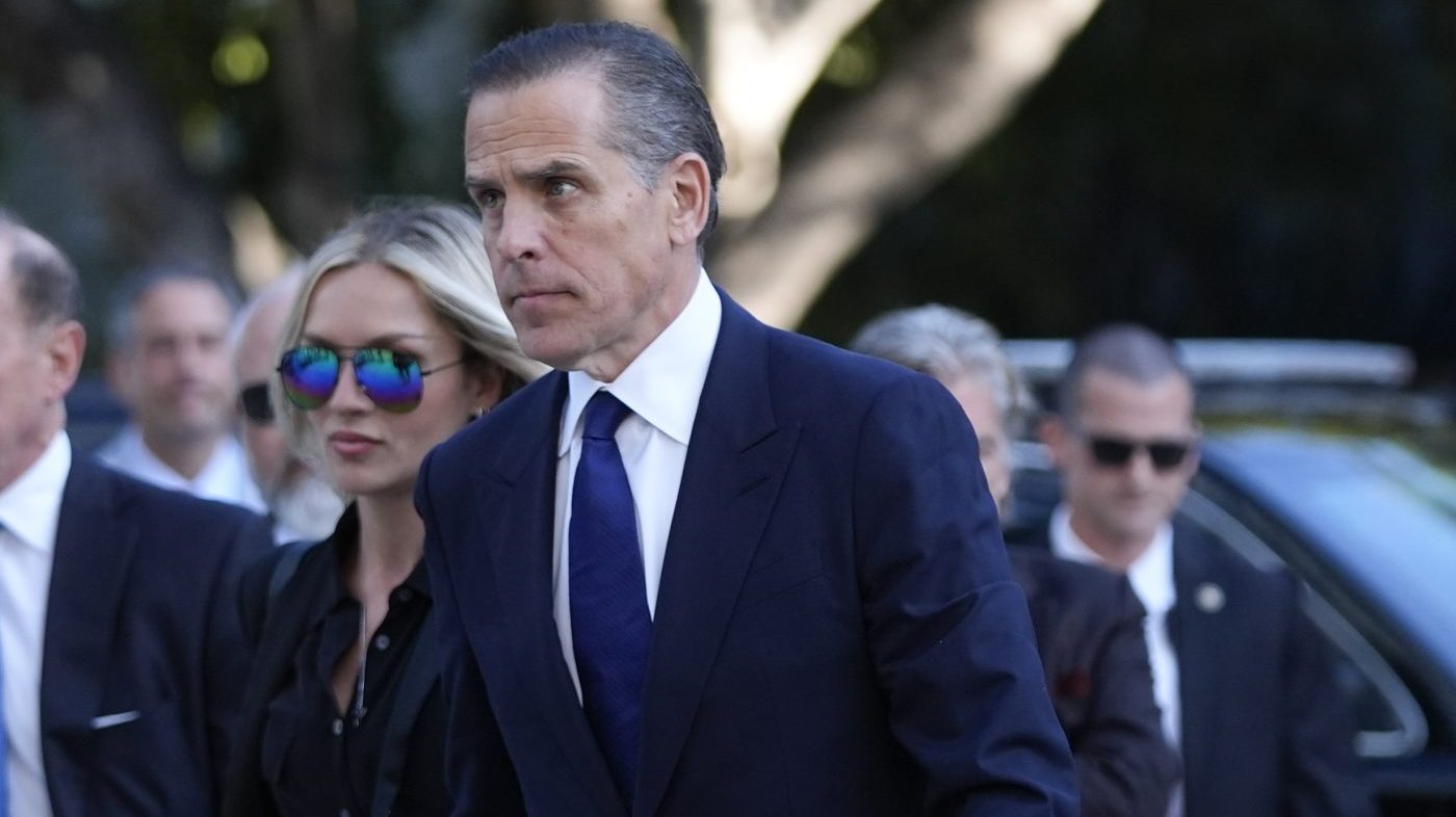 Hunter Biden and his wife.