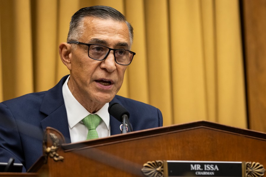 Subcommittee Chairman Darrell Issa (R-CA) speaks during the House Subcommittee on Courts, Intellectual Property, and the Internet hearing on "Radio, Music, and Copyrights: 100 Years of Inequity for Recording Artists," at the Rayburn House Office Building on June 26, 2024 in Washington, DC.