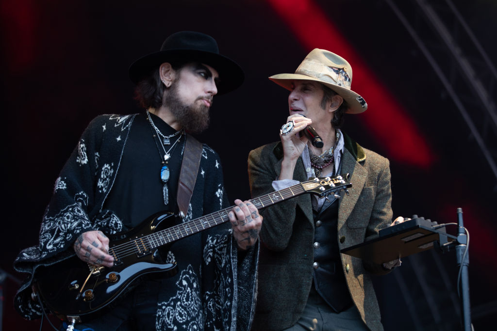 Dave Navarro and Perry Farrell of Jane's Addiction perform in Ireland.