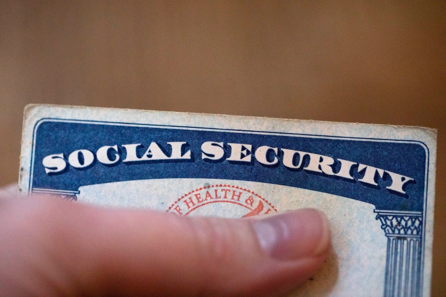 A Social Security card is displayed.