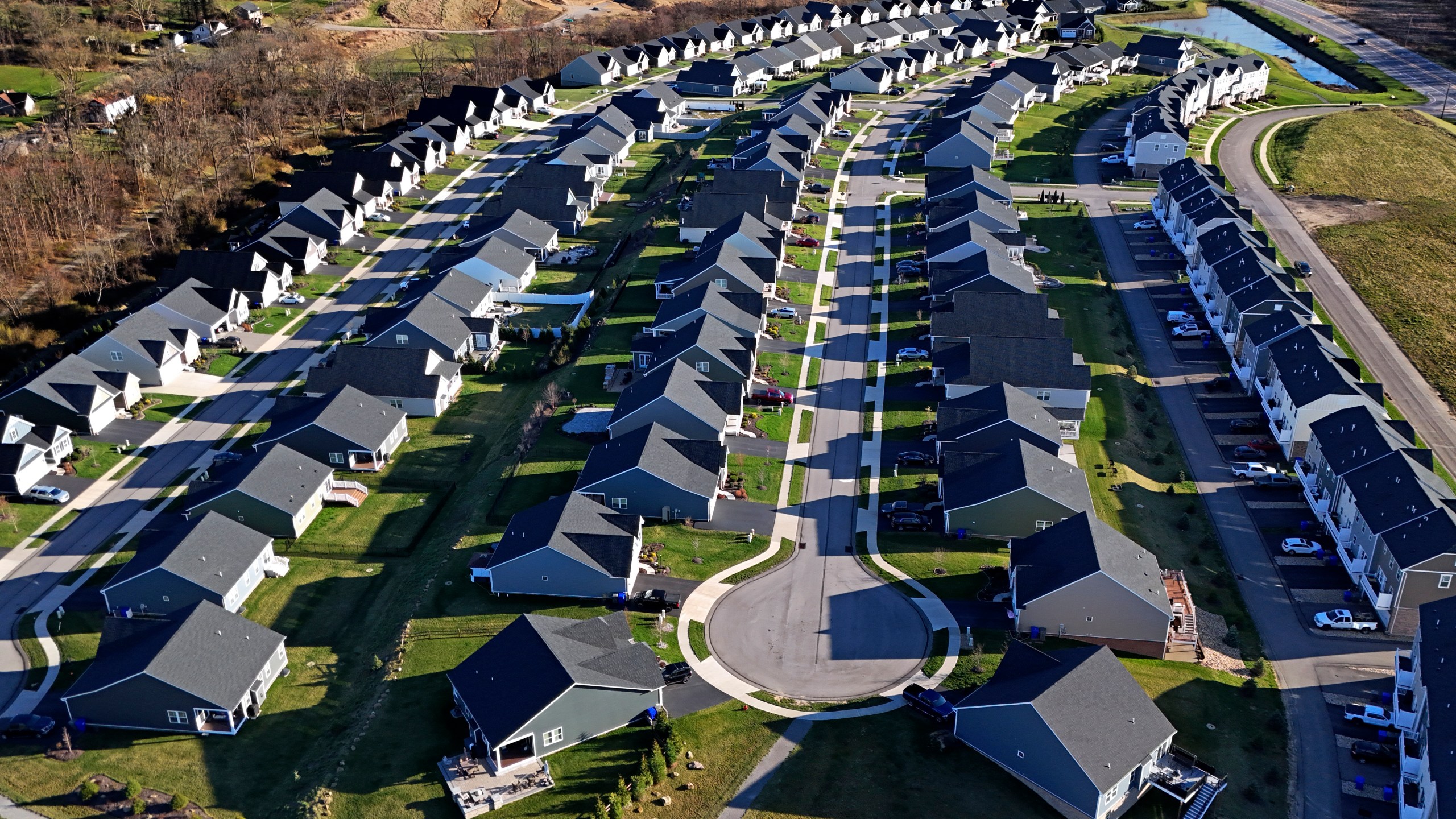 FILE - A housing development in Middlesex, Pa., is shown on March 29, 2024. (AP Photo/Gene J. Puskar, File)