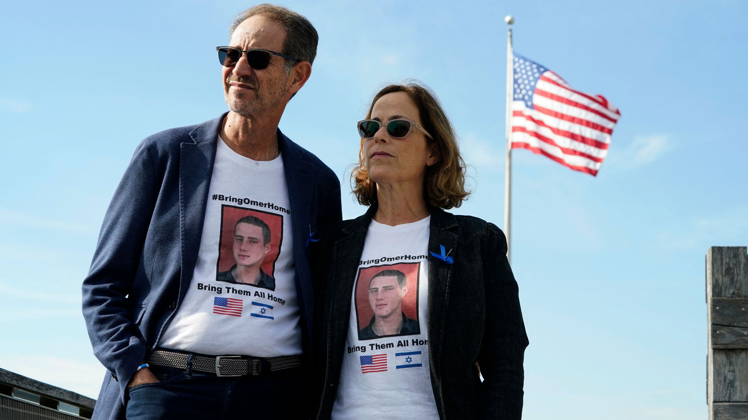 Ronen and Orna Neutra, parents of hostage Omer Neutra.