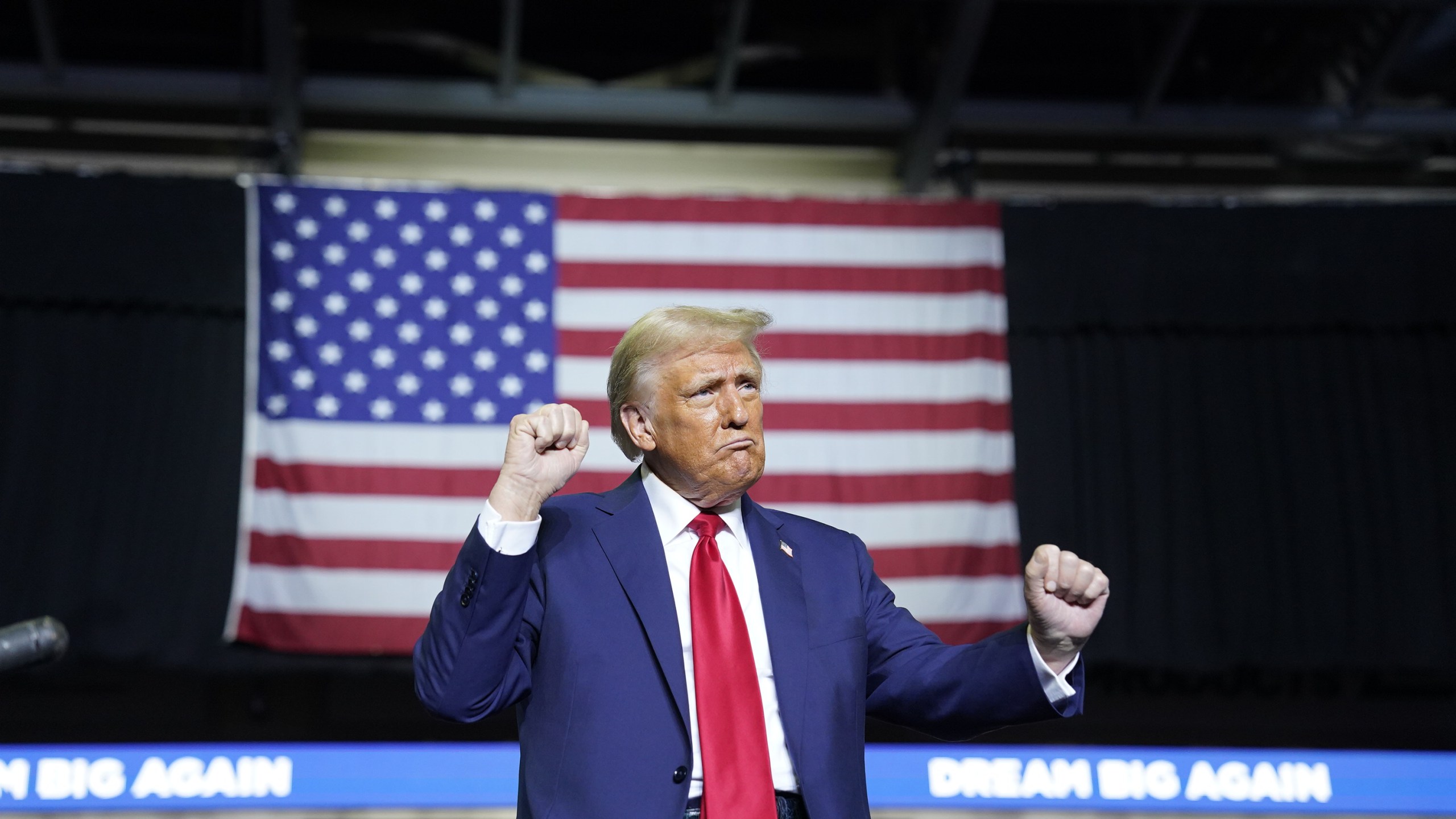 Republican presidential nominee former President Donald Trump at a rally in Allentown, Penn. on October 29, 2024.