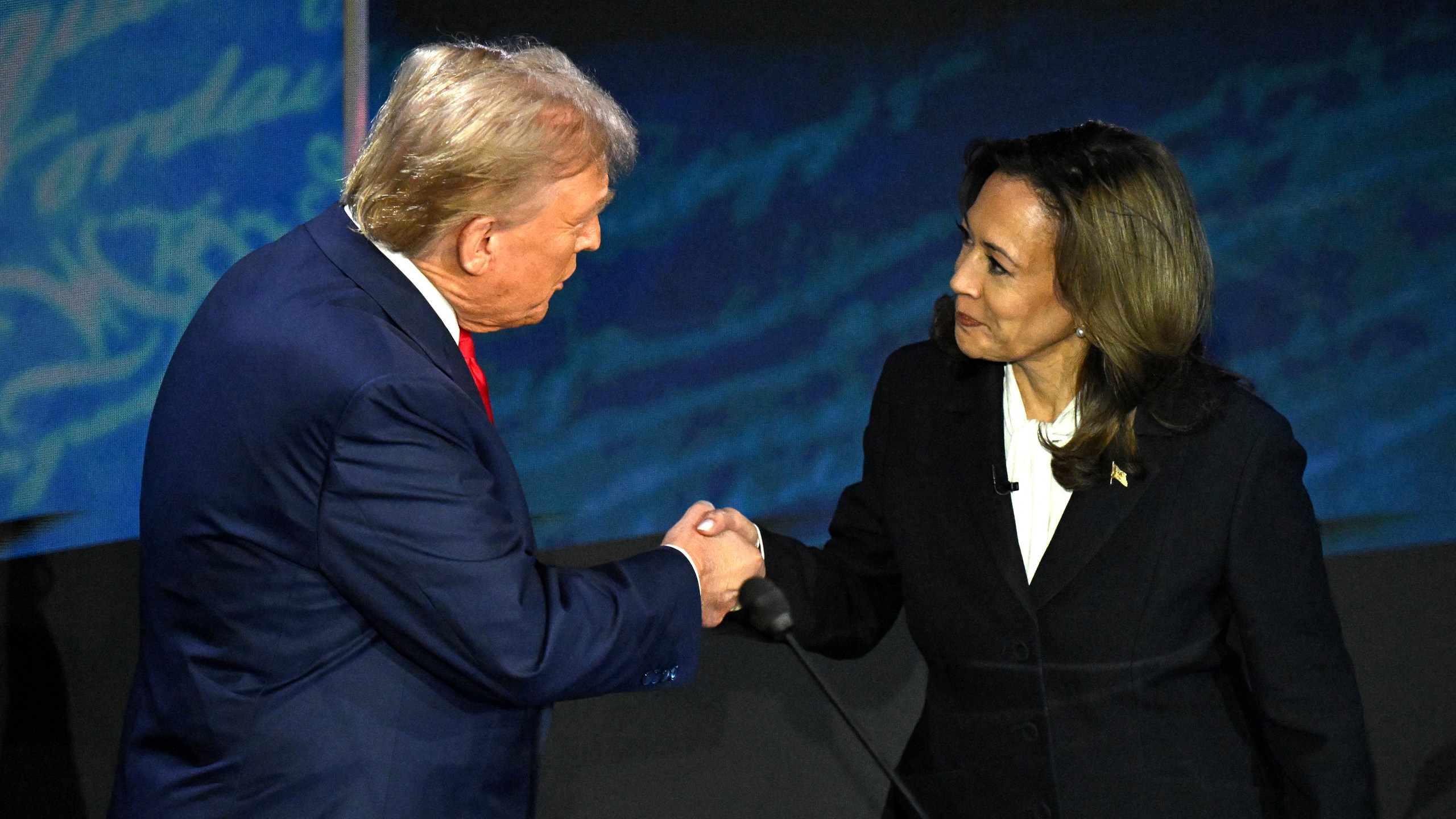 Donald Trump and Kamala Harris