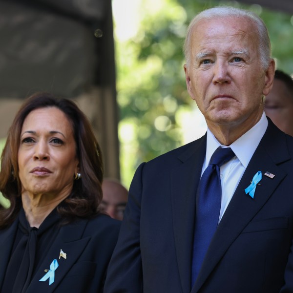 Kamala Harris and Joe Biden join family and friends at Ground Zero honoring the lives of those lost in terror attacks of September 11.