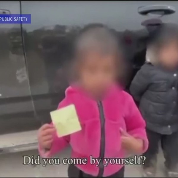 A 2-year-old migrant crosses the border alone looking for parents in US.