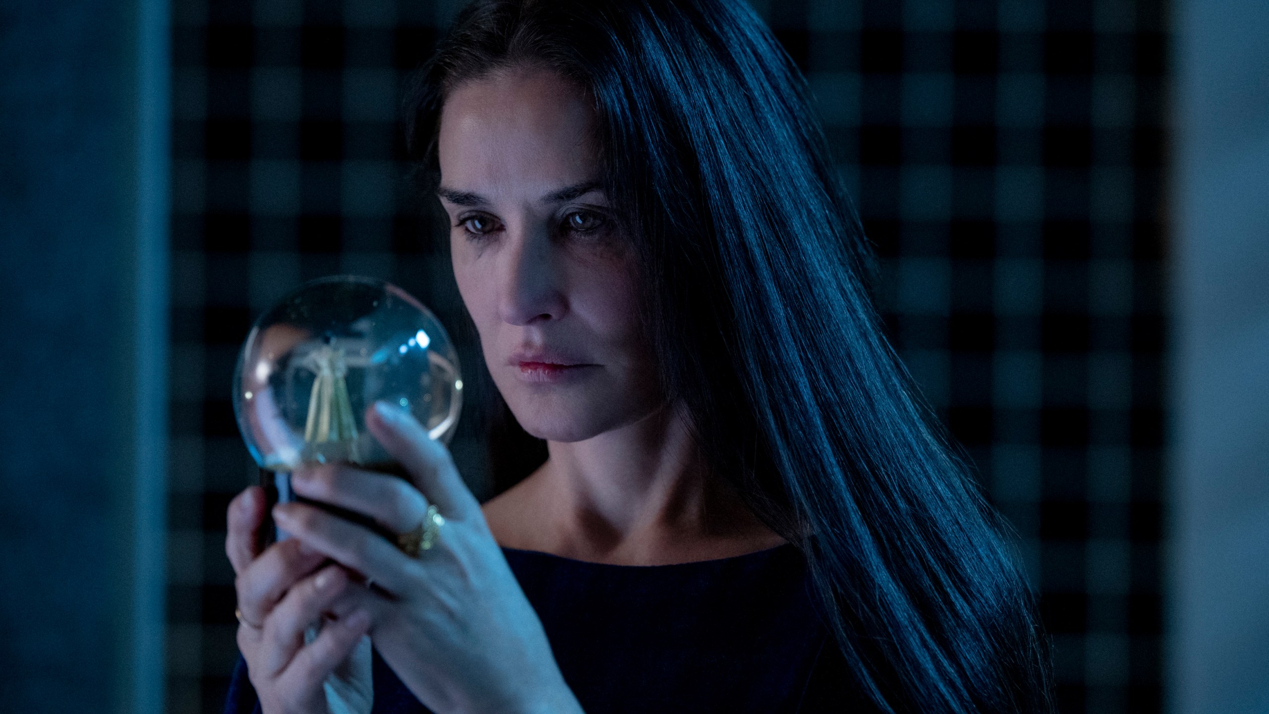 This image released by Mubi shows Demi Moore in a scene from "The Substance." (Mubi via AP)