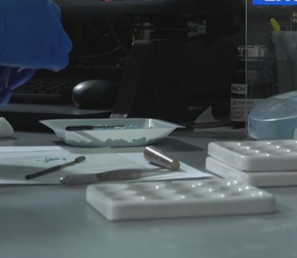 Drugs being made in a lab